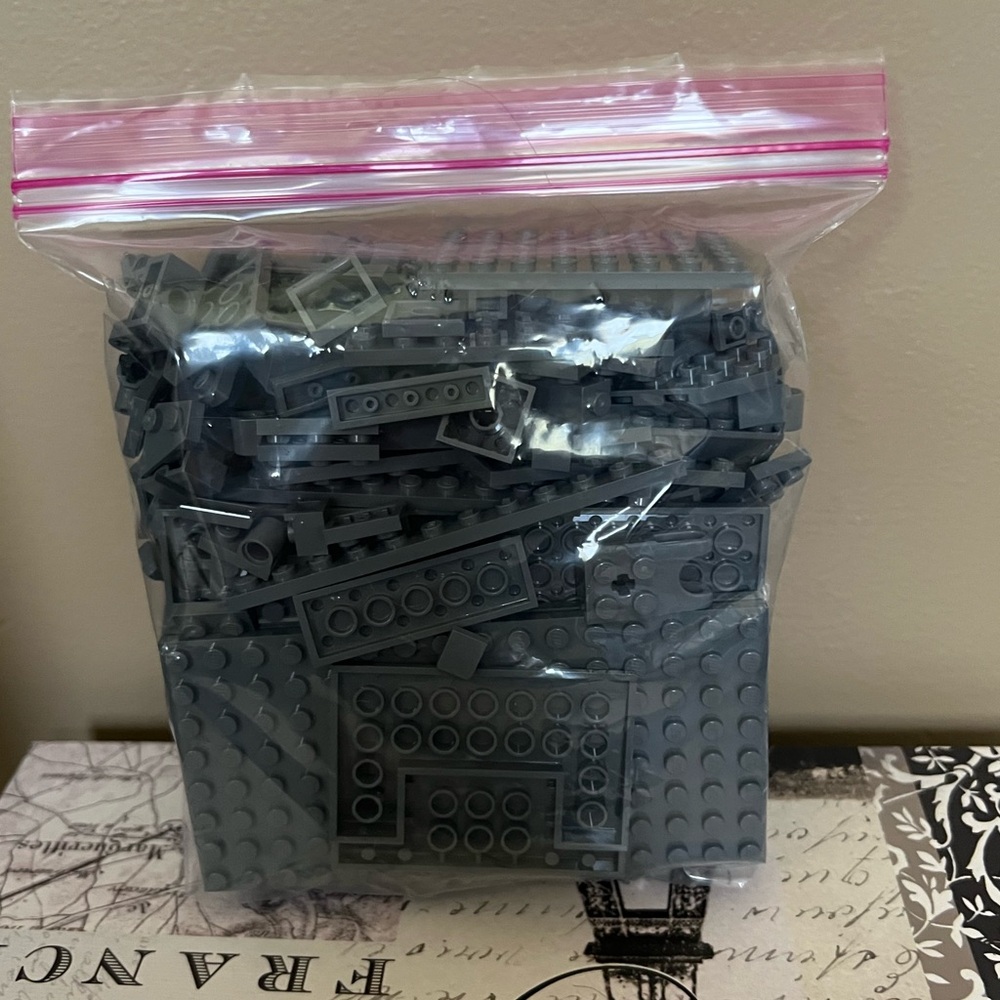 LEGO Small And Medium Dark Gray Accessories , Spare Parts And Brick Pieces.13oz
